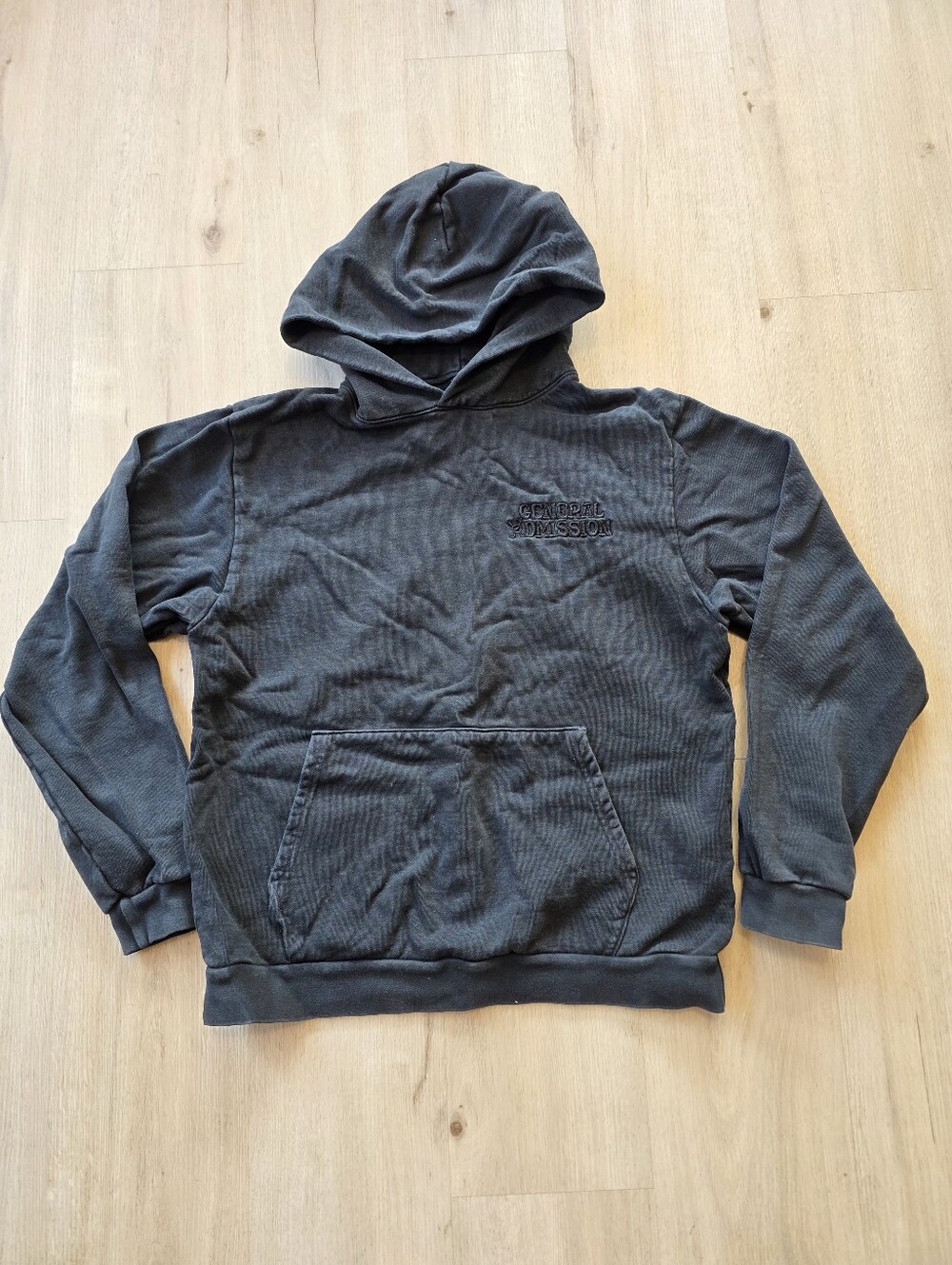 General Admission French Terry Hooded Sweatshirt Black Size M
